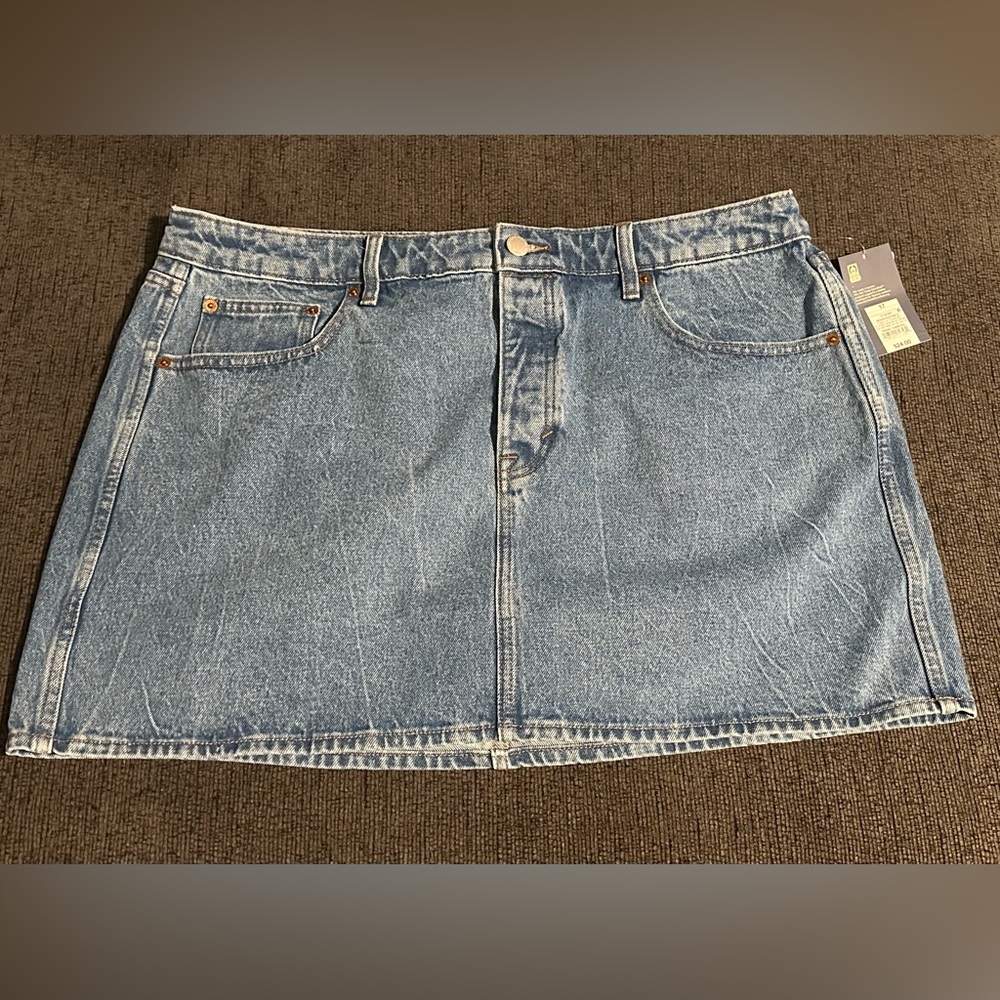 Universal Thread Blue Mini Pencil Skirt Casual